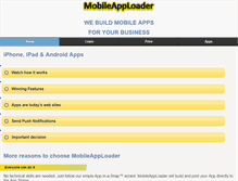 Tablet Screenshot of mobileapploader.com